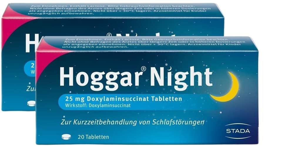 Sparset Schlafstörung - 2 x 20 St HOGGAR Night Tabletten